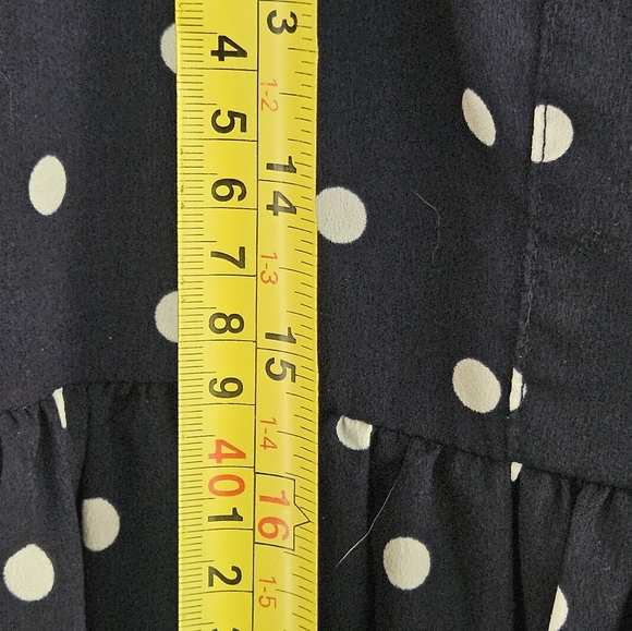 Navy and white polka polka dot tank dress - Picture 9 of 11